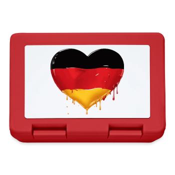 GERMANY HEART GERMANY FLAG GERMANY - Lunchbox - red - Front
