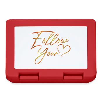 Follow Your Heart Paint Style - Brotdose - Rot - Vorne