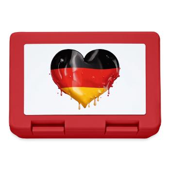 GERMANY HEART GERMANY FLAG GERMANY - Lunchbox - red - Front