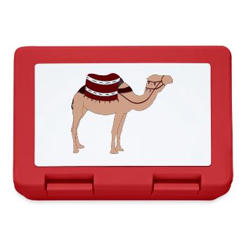 Chameau marocain - Chameau du Sahara - Chameau du - Boîte à goûter - rouge - Devant