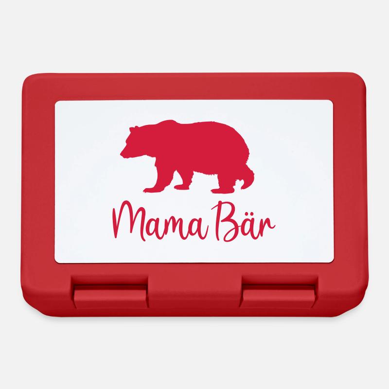 Mama Bär Beste Mutter Muttertag Geschenk Eltern - Brotdose - Rot