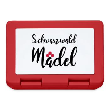 Schwarzwaldmädel - Brotdose - Rot - Vorne