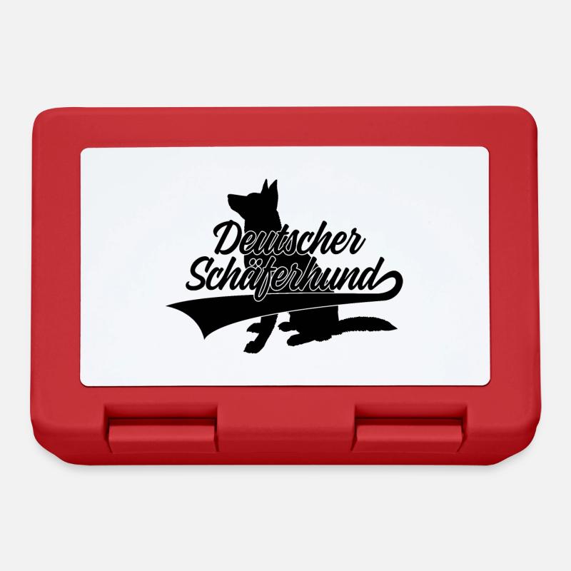 DEUTSCHER SCHÄFERHUND - Brotdose - Rot