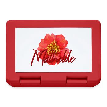 Mathilde - Boîte à goûter - rouge - Devant