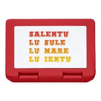Salentu - Lu sule Lu mare lu ientu - Boîte à goûter - rouge - Devant