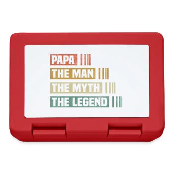Papa Man Myth Legend - Lunchbox - red - Front
