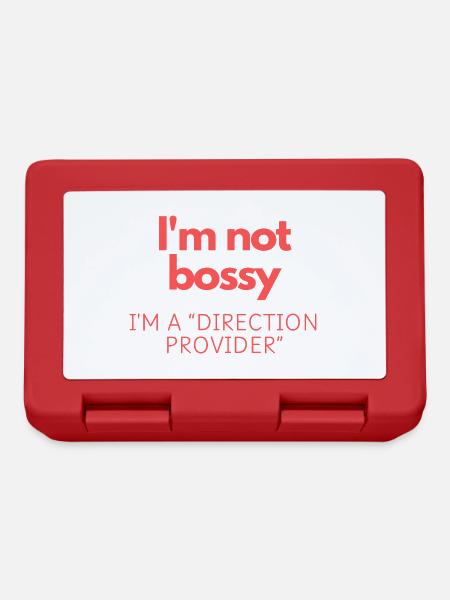 I'm Not Bossy - Lunchbox - red