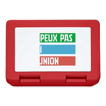 Je peux pas jai reunion - Boîte à goûter - rouge - Devant