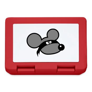 souris méchant voleur ninja raid voleur tissu yeux - Boîte à goûter - rouge - Devant
