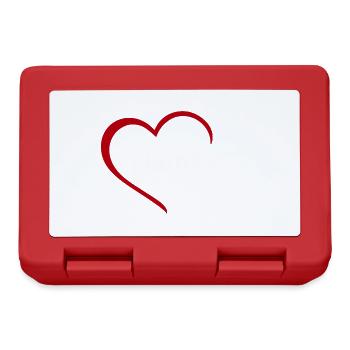 Hamburg with heart - My city - I Love - Lunchbox - red - Front