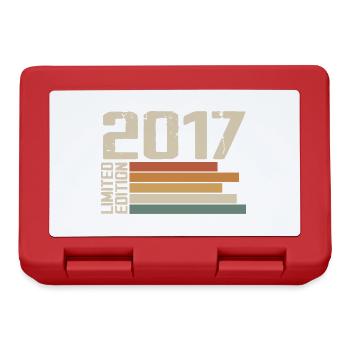 2017 Jahrgang - Retro 2017 Geburtstagsgeschenk 2017 - Brotdose - Rot - Vorne