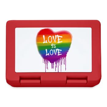 love is love,love,heart,graffiti,painting - Lunchbox - red - Front