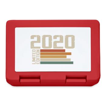 2020 Vintage - Retro 2020 Geburtstagsgeschenk 2020 - Brotdose - Rot - Vorne