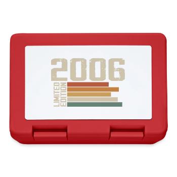 2006 Jahrgang - Retro 2006 Geburtstagsgeschenk 2006 - Brotdose - Rot - Vorne