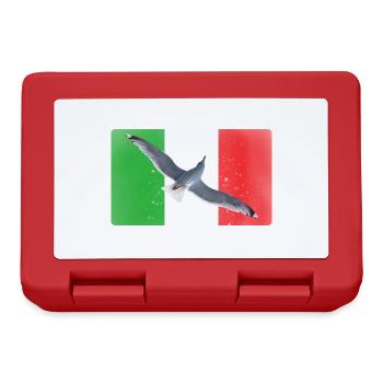 Italy Flag Italy Love Seagull - Lunchbox - red - Front