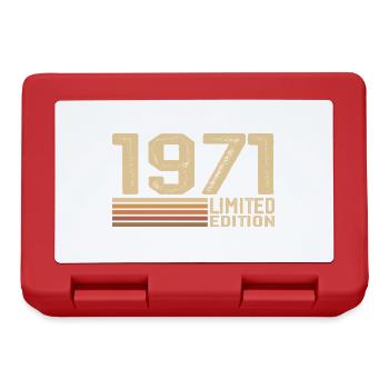 Born in 1971 Birthday - Gift 1971 Vintage 1971 - Lunchbox - red - Front