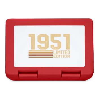 Né en 1951 anniversaire - Cadeau 1951 Vintage 1951 - Boîte à goûter - rouge - Devant