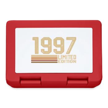 Jahrgang 1997 Geburtstag - Geschenk 1997 Jahrgang 1997 - Brotdose - Rot - Vorne