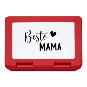 Beste Mama Geschenkidee - Brotdose - Rot - Vorne