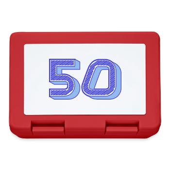 50. 50 YEARS. 50th ANNIVERSARY. 50 YEARS ANNIVERSARY. - Lunchbox - red - Front