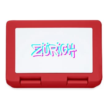 Zurich Neon Graffiti - Lunchbox - red - Front