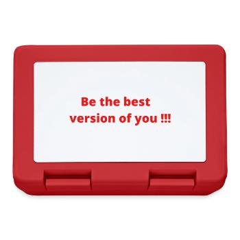 Be the best version of you - Boîte à goûter - rouge - Devant