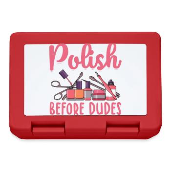 Peindre les ongles - Boîte à goûter - rouge - Devant