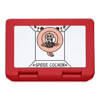 Spider Cochon, Homer Citations drôles - Boîte à goûter - rouge - Devant