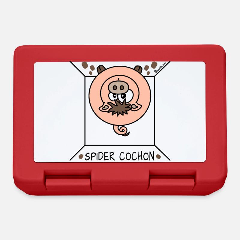 Spider Cochon, Homer Citations drôles - Boîte à goûter - rouge
