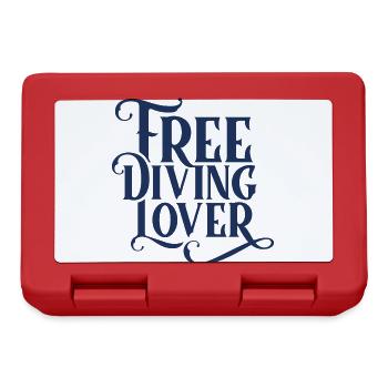 Freediving Lovers Free Diving Freedivers - Lunchbox - red - Front