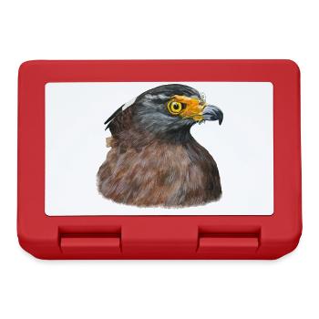 Wüstenbussard Bussard Greifvogel Raubvogel - Brotdose - Rot - Vorne