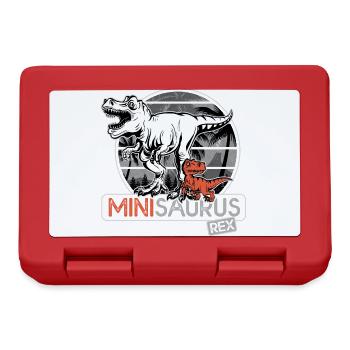 Minisaurus rex Cadeau garçon dinosaure - Boîte à goûter - rouge - Devant