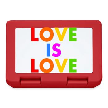 Love is love - Lunchbox - red - Front