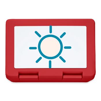 Wetter Sonnig - Brotdose - Rot - Vorne