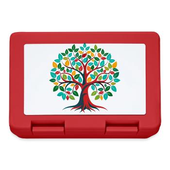 Arbre de vie - Boîte à goûter - rouge - Devant