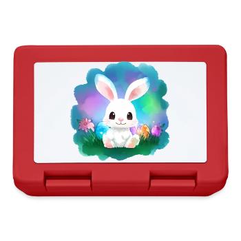 Easter Bunny Cute Kid - Lunchbox - red - Front