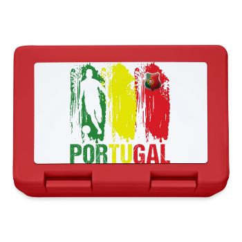 Portugal Flag Portuguese Football Gift - Lunchbox - red - Front