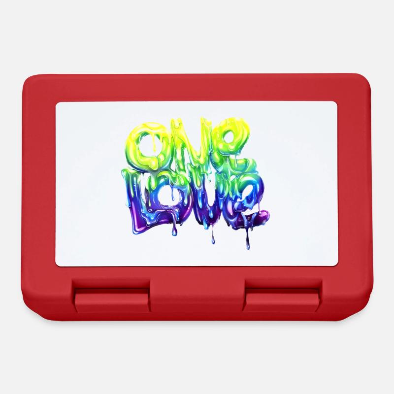 eine Liebe Graffiti - Brotdose - Rot