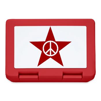 RedPeaceStar - Brotdose - Rot - Vorne