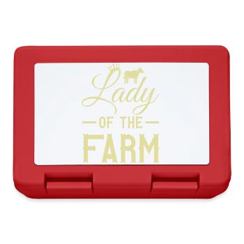 Lady Farmer Landwirtin - Brotdose - Rot - Vorne