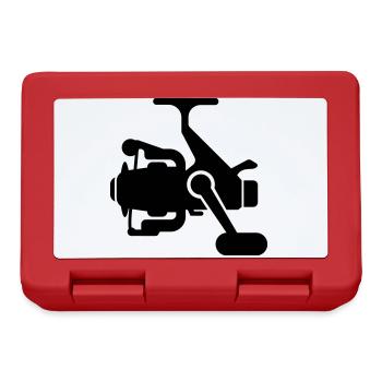 Fishing reel symbol icon - Lunchbox - red - Front