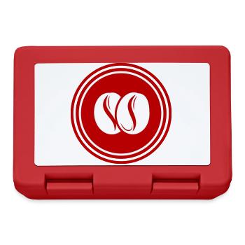 Symbole du grain de café - Boîte à goûter - rouge - Devant