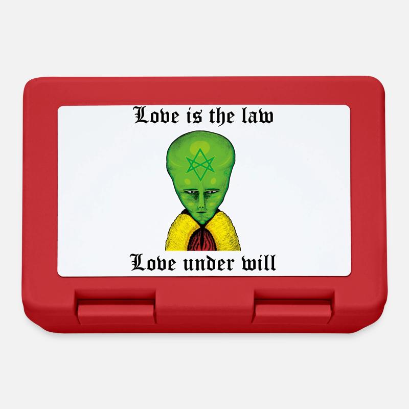 Alien Aiwass LAM - Brotdose - Rot