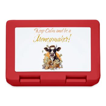 Cash Cow - Keep calm and be a moneymaker - Brotdose - Rot - Vorne