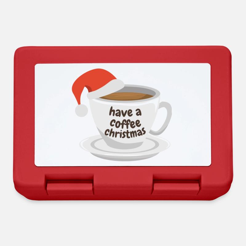 Have a coffee christmas - Lunchbox - red