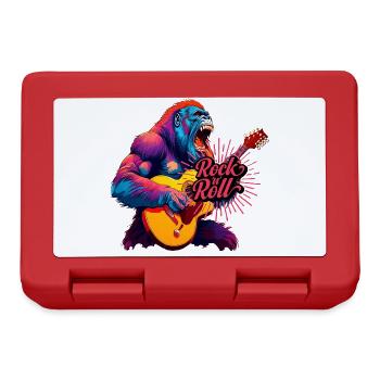 Rocking n Roll, Gorille Jouant De La Guitare - Boîte à goûter - rouge - Devant