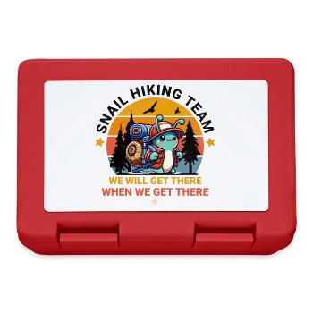 We Will Get There When We Get There Hiker Snail - Lunchbox - red - Front