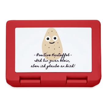 Positive kartoffel,kartoffel,illustration,Geschenk - Brotdose - Rot - Vorne