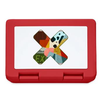 Abstract Pattern in Vibrant Colors - Lunchbox - red - Front