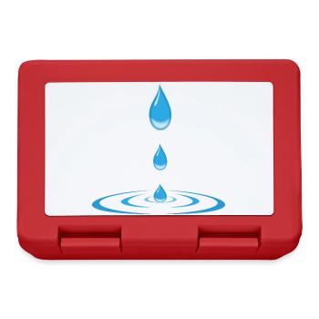 drops and waves - Lunchbox - red - Front